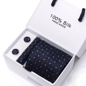 premium imported check printed tie set tp 2347