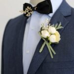 Cream Ranunculus Boutonniere