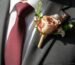 Terracotta Rose Boutonniere with Twine Wrap