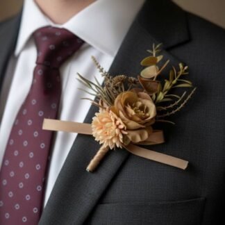 Rustic Dried Floral Boutonniere