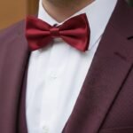 Maroon Red Bow Tie