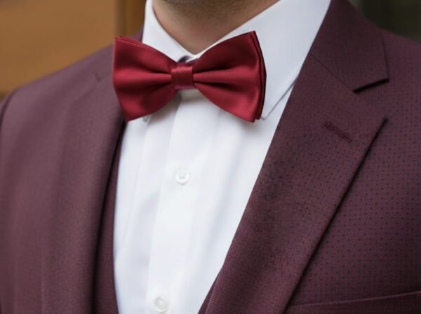 Maroon Red Bow Tie